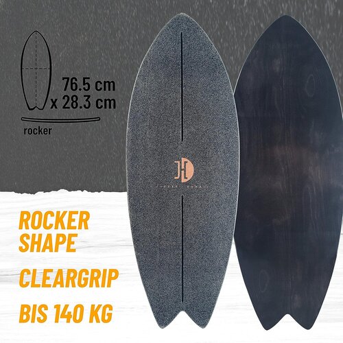 Balanceboard Ocean Rocker Black