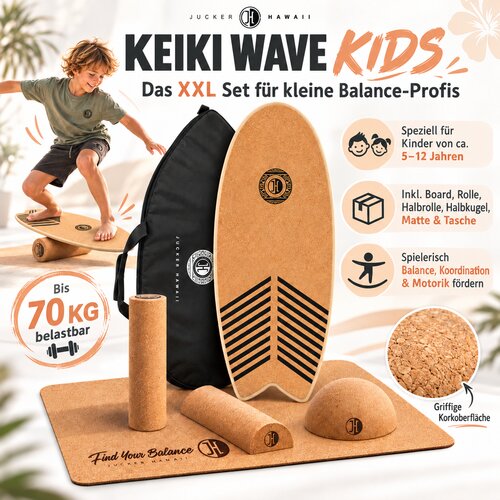 UCKER HAWAII KEIKI WAVE &ndash; Kinder Balanceboard XXL-set